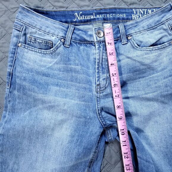 Natural Reflections Jeans Womens Size 4 Blue Vintage Reunión Medium Wash Denim - Picture 7 of 13